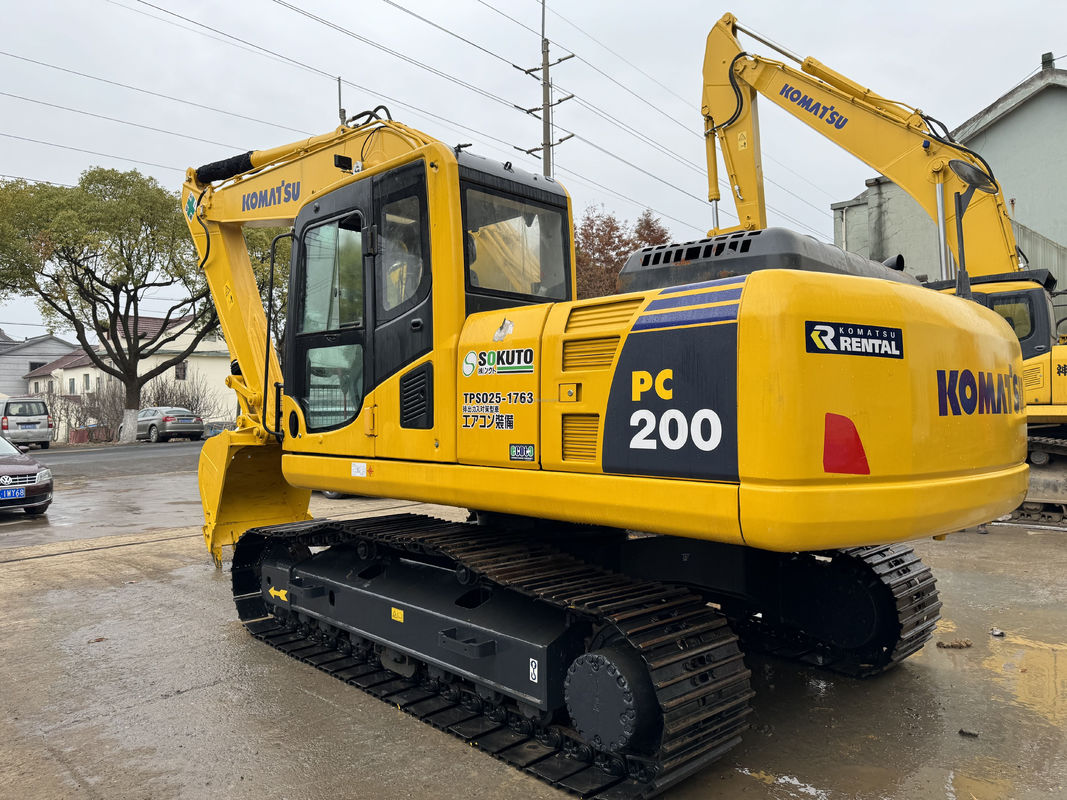 20 Ton Original Color Used Komatsu Excavator Pc200 Construction Excavator