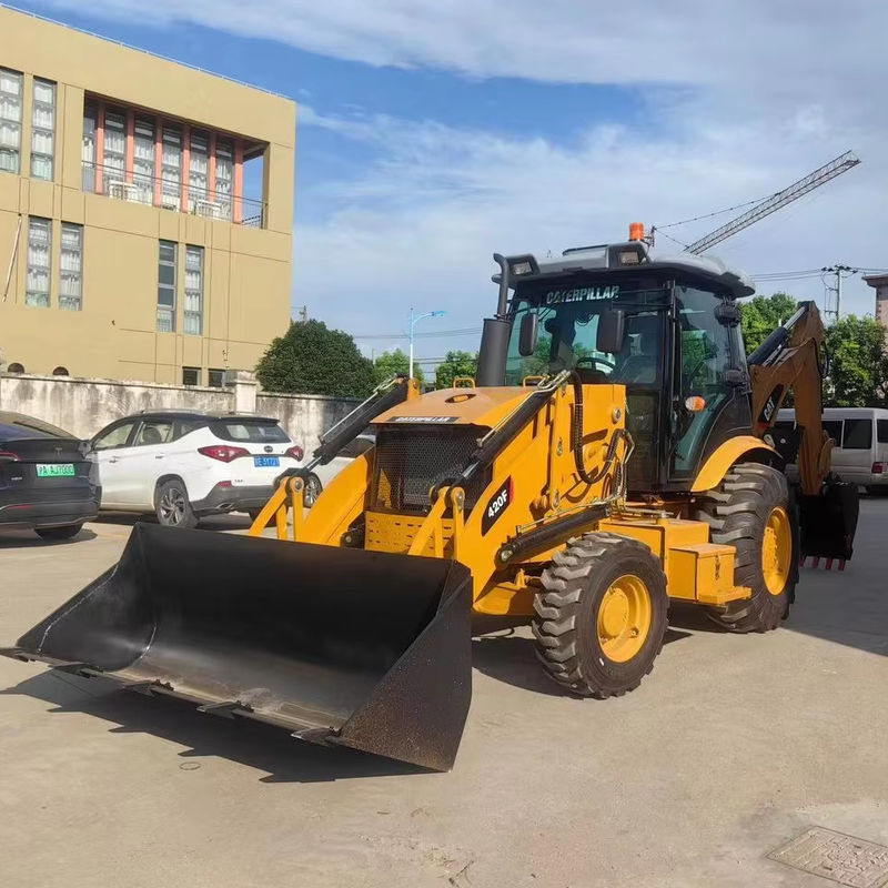 Used excavator Caterpillar CAT420F backhoes Busy at both ends/ secondhand japan tractor engine  in good condition