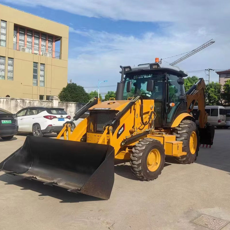Used excavator Caterpillar CAT420F road painting machine/ secondhand japan tractor road machinery engine  in good condition