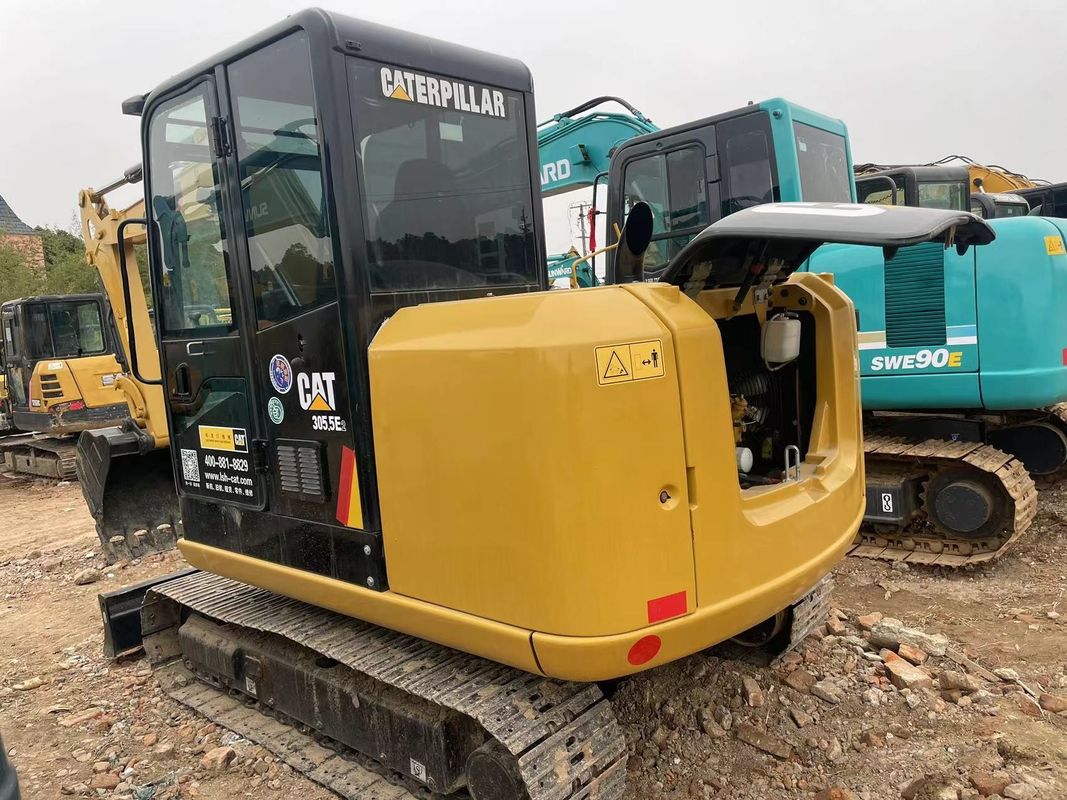 5.5TON USED EXCAVATOR MINI CARALER CAT305.5E IN STOCK SECOND HAND CAT305.5E FOR SALE