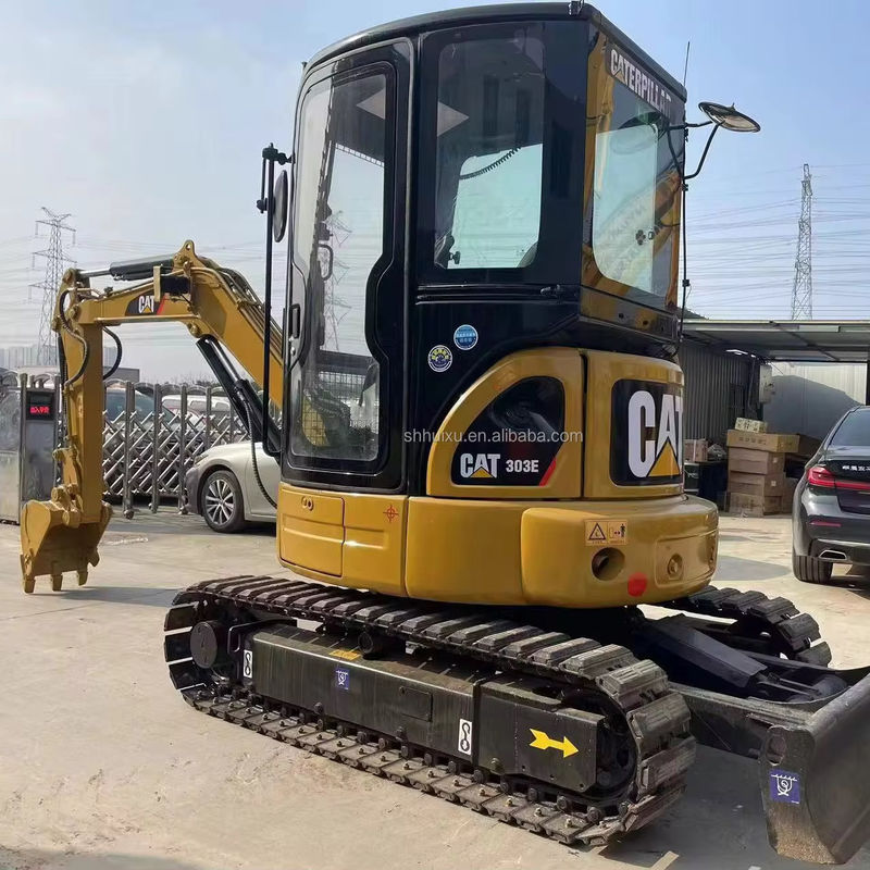 yellow color mini used excavator cat303e for sale