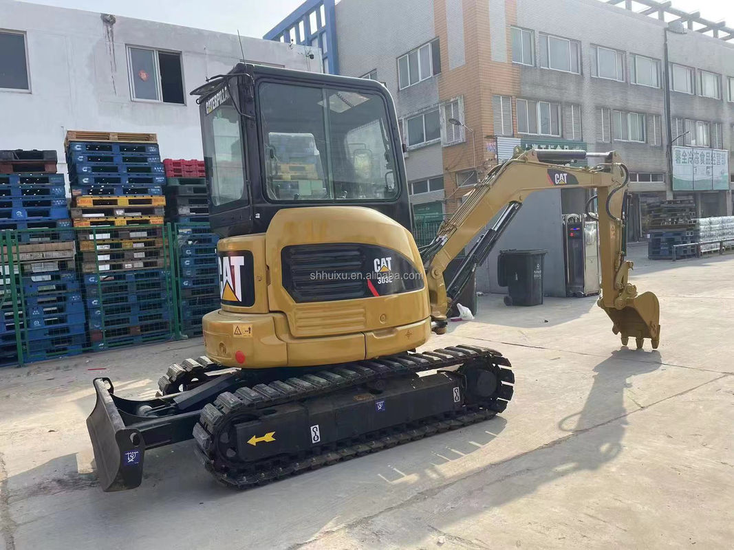 yellow color mini used excavator cat303e for sale