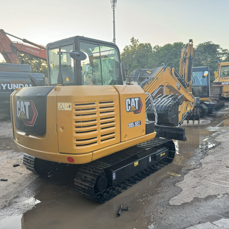 used excavator cat305.5e/secon hand yellow paint used crawler cat 305.5e for sale