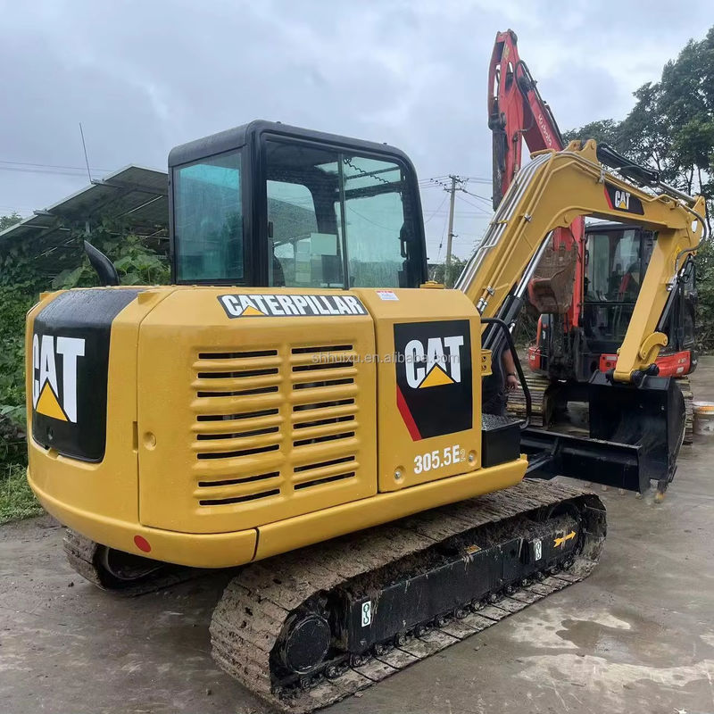 China cheap excavator machine CAT 305,5E2 5T mini excavators secondhand digger construction