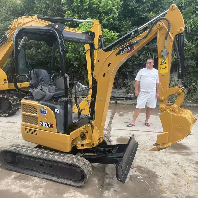 used mini excavator cat301.7 with rubber track/second hand mini excavator cat301.7 with cheap price for sale